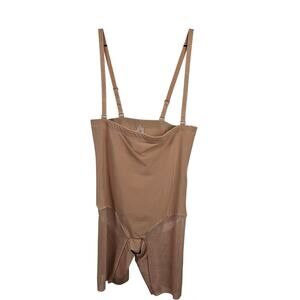 Honeylove SuperPower Sculpting Shorts High Waist‎ Straps 2X Nude Sand